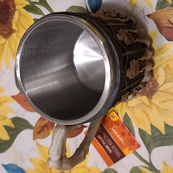 Stainless Steel skull skeleton Mug Ghotic decoration for coffee beer wine - Picture 3 of 8